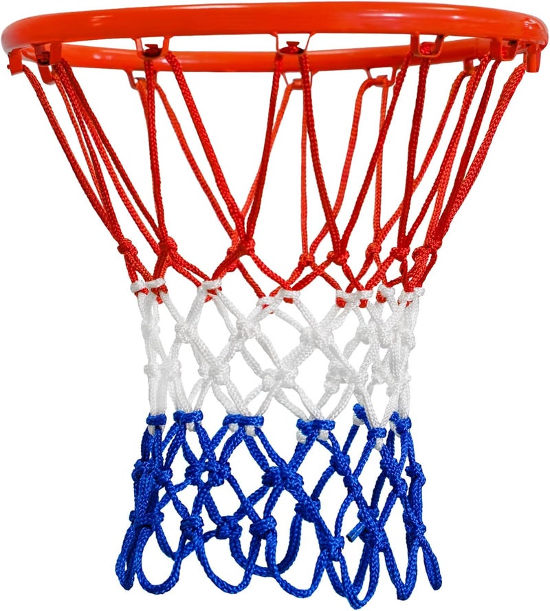 Mr Warm Basketball Net Outdoor, 2025 Upgrade All Weather Anti Whip Basketball Net Replacement -12 Loops - Image 1